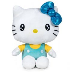 Hello Kitty 50th Anniversary 36cm Pehmo, light blue/yellow