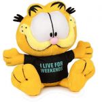 Garfield Sitting Weekends Black T-Shirt 30cm Pehmolelu