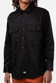 Dickies Work Shirt LS black Kauluspaita