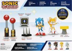 Sonic the Hedgehog 30th Anniversary Diorama Set 6,5cm Figuurit