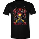Deadpol Deadpool and Wolverine Pose T-paita